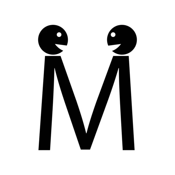 Letter Emoticons Icon Married — Stockový vektor