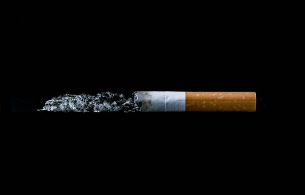 Cigarette Ashes Cigarettes Burning World Tobacco Day Sign Stop Smoking — ストック写真