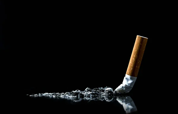 Cigarette Tobacco Cigarette Butt Floor World Tobacco Day Sign Stop — Foto de Stock