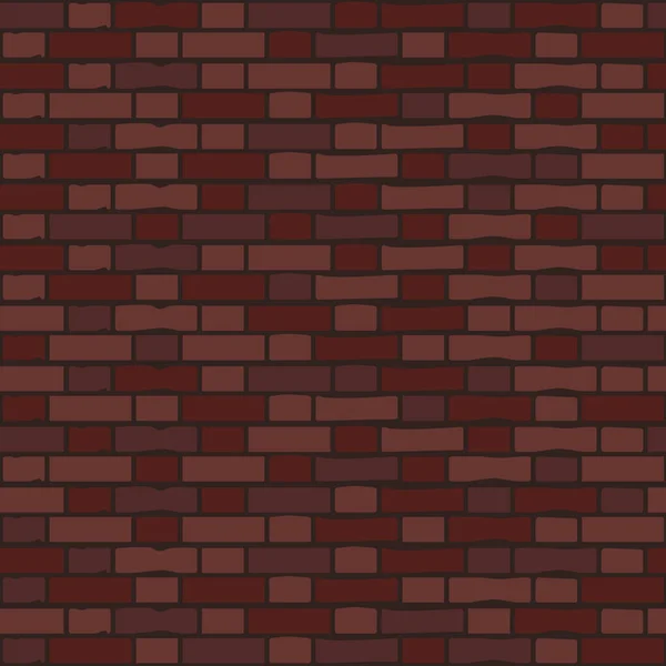 Pared Ladrillo Rojo Patrón Sin Costura Vectorial Textura Para Fondo — Vector de stock