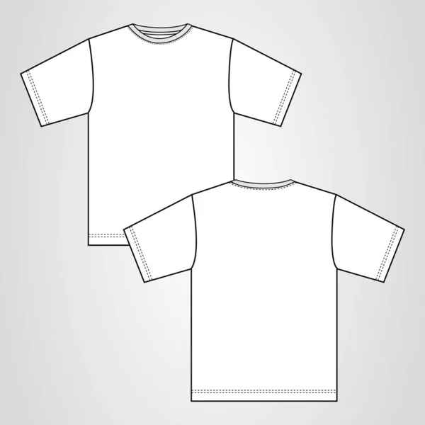 Modelo Shirt Para Seu Design Ilustração Vetorial —  Vetores de Stock