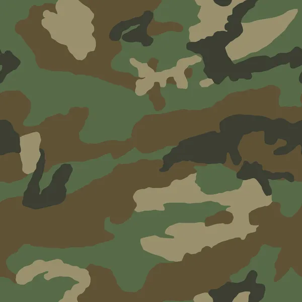 Patrón Camuflaje Sin Costuras Ilustración Vectorial — Vector de stock