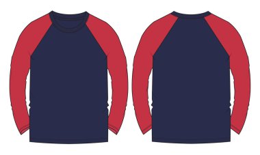 Bir grup erkek gömleğinin vektör çizimi