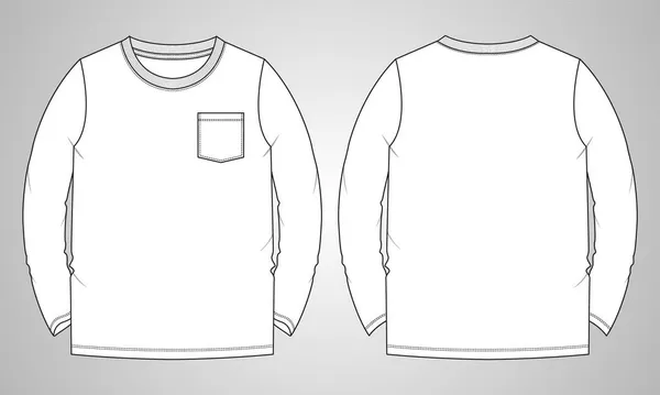 Plantilla Camiseta Para Diseño Ilustración Vectorial — Vector de stock