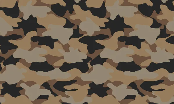 Patrón Sin Costuras Con Camuflaje Elementos Caqui — Vector de stock