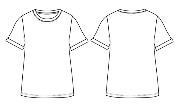 Shirt Template Your Design Vector Illustration — Stock Vector