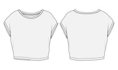 Pamuk forma Kırbaç Topları Genel Teknik Moda Çizim Vektörü Bayanlar için Çizim Şablonu. Modern stil elbise tasarımı. Kadın Üniforması Cad. Kolay düzenleme ve özelleştirilebilir.