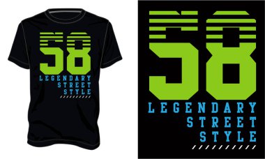 Typography tişört tasarımı basılmaya hazır. Modern, basit, harfli t-shirt vektör çizimi siyah şablona izole edilmiş. Moda Kıyafet kaligrafi metni grafiği.