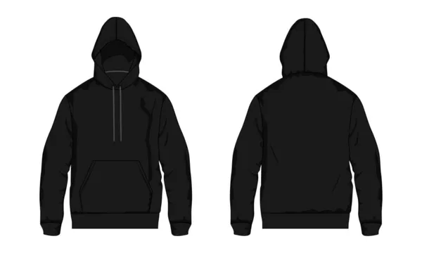 Vectorillustratie Van Mannelijke Vrouwelijke Hoodie Verzameling Van Kleding Kleding — Stockvector