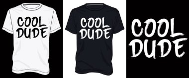 Beyaz, vektör illüstrasyonunda havalı erkek imzalı siyah beyaz tişört tasarımı