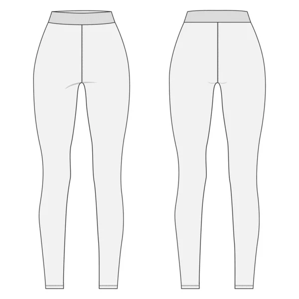 Diseño Pantalones Jogger Gris Ilustración Vectorial — Vector de stock