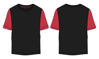 Beyaz, vektör illüstrasyonunda t-shirt tasarımı