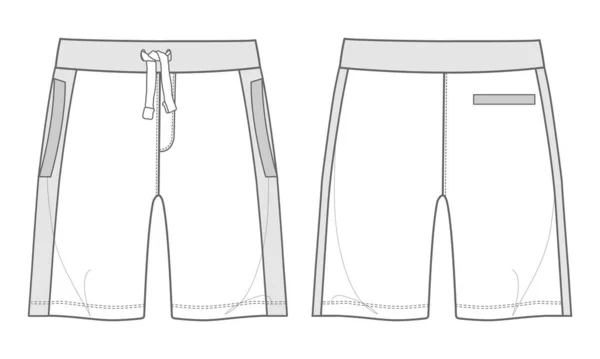 Vit Sport Shorts Design Vektor Illustration — Stock vektor
