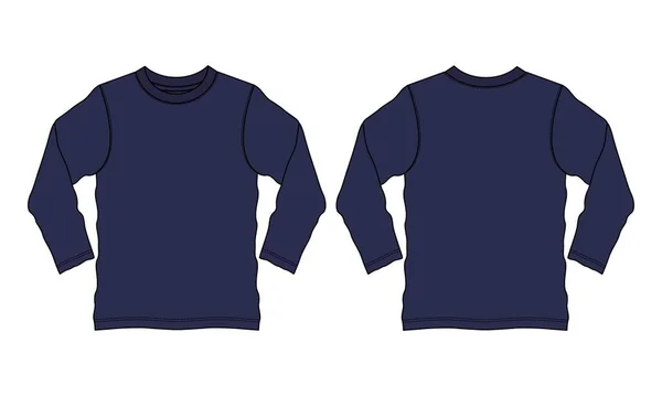 Blaues Sweatshirt Bekleidungsdesign Vektorillustration — Stockvektor