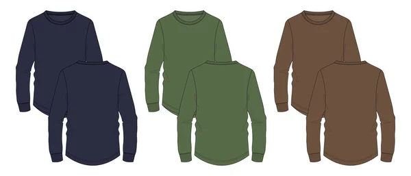 Bunte Sweatshirt Kleidung Design Vektorillustration — Stockvektor