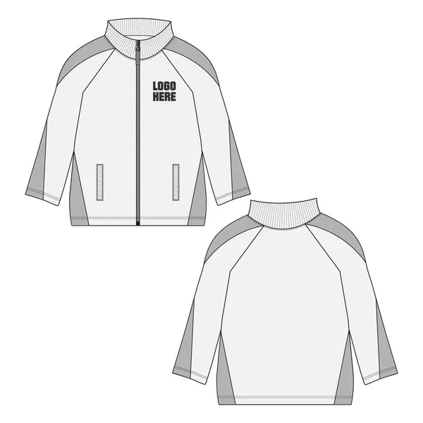 Chaqueta Club Blanco Diseño Ropa Vector Ilustración — Archivo Imágenes Vectoriales