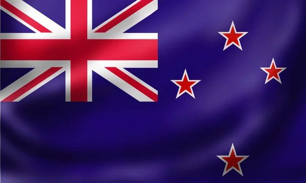 Zászló Zéland Sablon Háttér Tervezés — Stock Fotó
