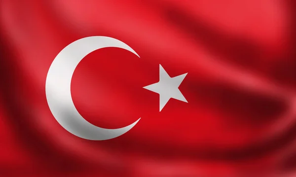 Vlag Van Turkije Template Voor Achtergrond Ontwerp — Stockfoto