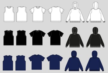 Bir takım elbise tasarımları. vektör illüstrasyonu