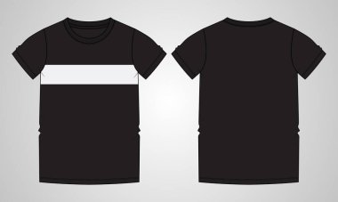 Beyaz, vektör illüstrasyonunda t-shirt tasarımı
