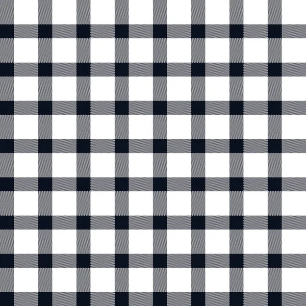 Tartan Seamless Vector Patterns Navy Isolated White Flannel Shirt Fabric — Stock Vector