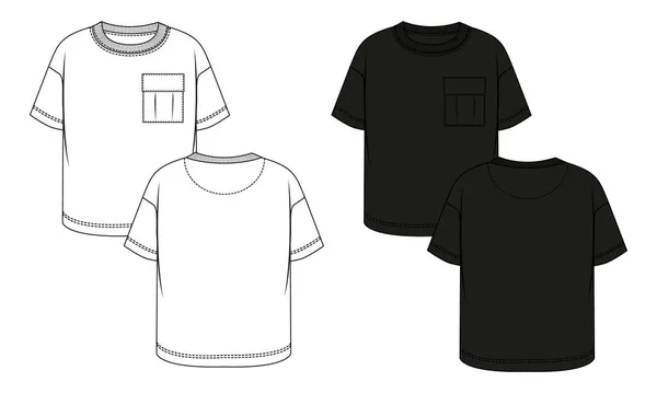 白色T恤衫的设计 矢量插图 — 图库矢量图片