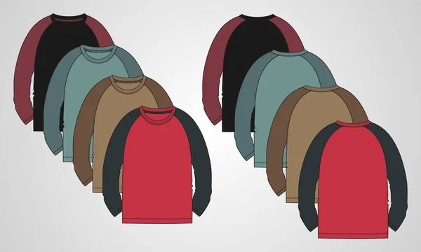 Colorful Sweatshirt Clothing Design Vector Illustration — Stock Vector