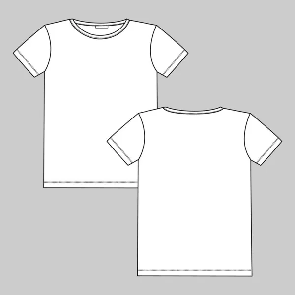 Shirt Ontwerp Grijs Vector Illustratie — Stockvector