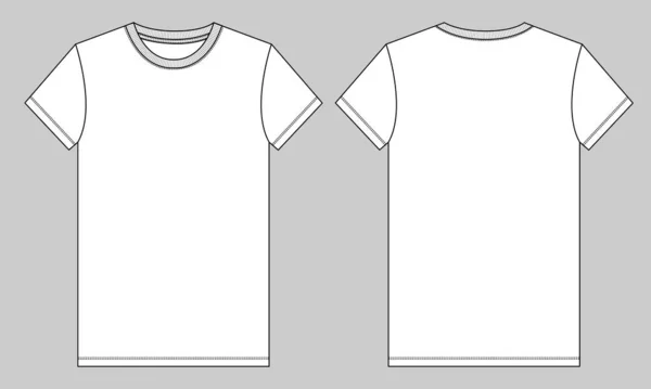 Projeto Branco Shirt Cinza Ilustração Vetor — Vetor de Stock