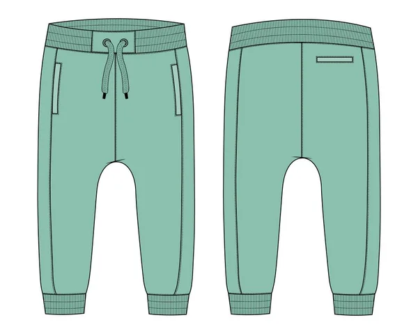 Design Pantalon Jogger Illustration Vectorielle — Image vectorielle