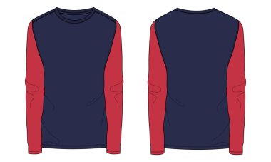 Bir erkeğin tişörtünün vektör çizimi