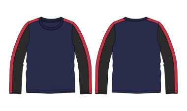 Bir erkeğin tişörtünün vektör çizimi