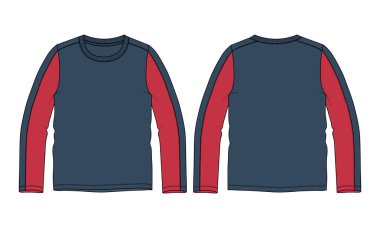 Bir erkeğin tişörtünün vektör çizimi