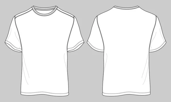 Templat Shirt Untuk Desain Anda - Stok Vektor