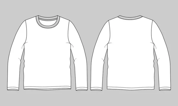 Modelo Shirt Para Roupas Ilustração Vetorial —  Vetores de Stock