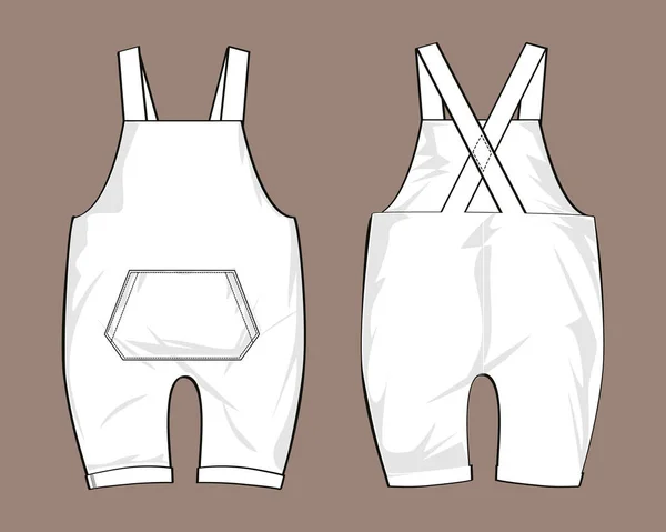 Sada Oblečení Pro Muže Kraťasy Kalhoty Bunda Vektorová Ilustrace — Stockový vektor