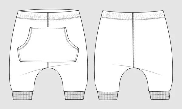 Set Damesondergoed Shorts Broeken Sokken Andere Vectorillustraties — Stockvector