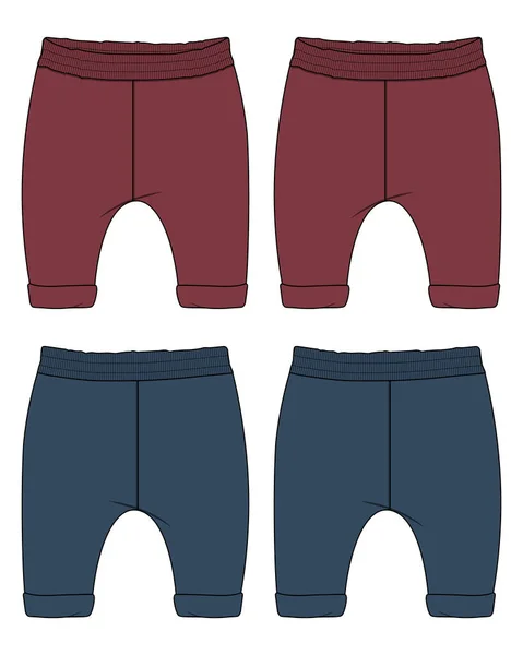 Ensemble Shorts Pantalons Illustration Vectorielle — Image vectorielle