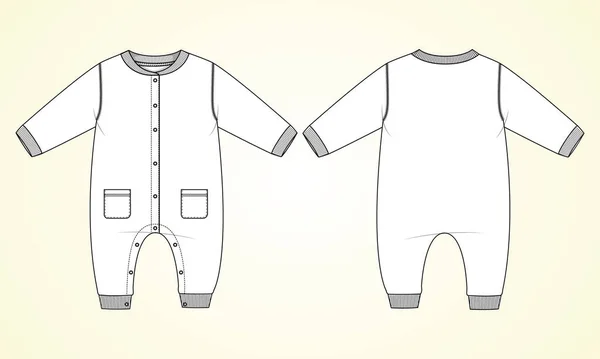 Vektor Illustration Pojkes Skjorta Med Baby Shirts — Stock vektor