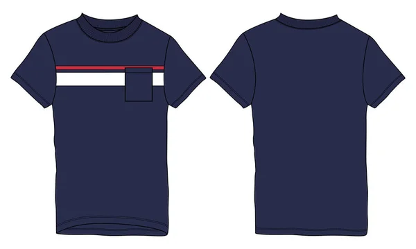 Modelo Shirt Para Seu Design — Vetor de Stock