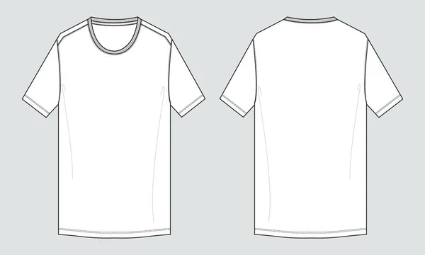 Modèle Shirt Pour Votre Conception Illustration Vectorielle — Image vectorielle