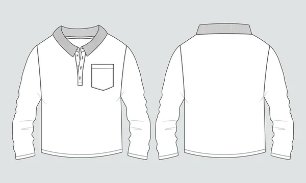 Vector Ilustración Camisa Hombre — Vector de stock