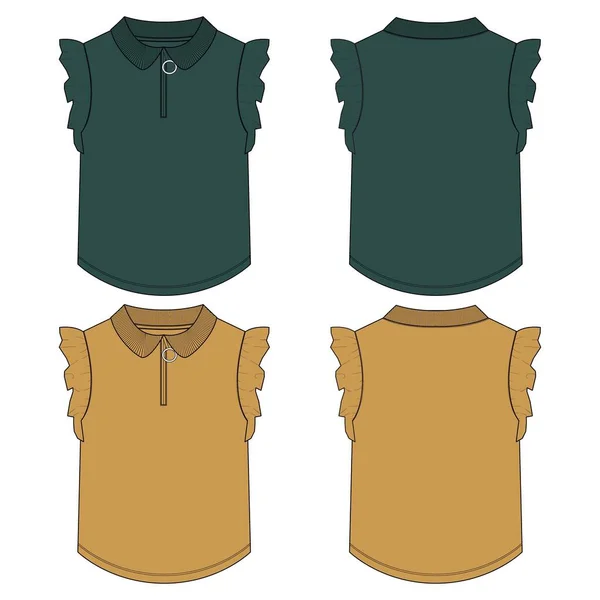 Ilustração Vetorial Conjunto Camisas Masculinas — Vetor de Stock