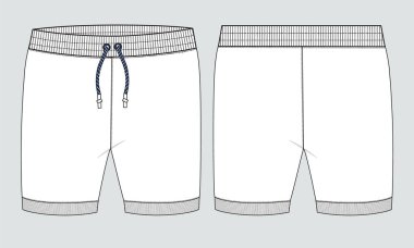 Erkek şortlarının vektör illüstrasyonu