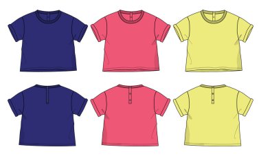 Tasarımınız için t-shirt şablonu