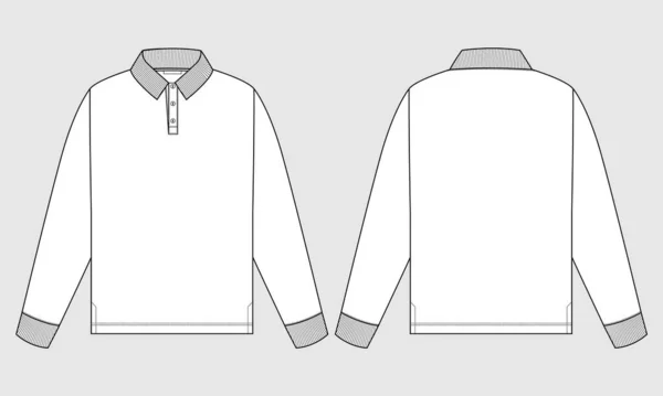 Vektor Illustration Des Langarm Shirts — Stockvektor