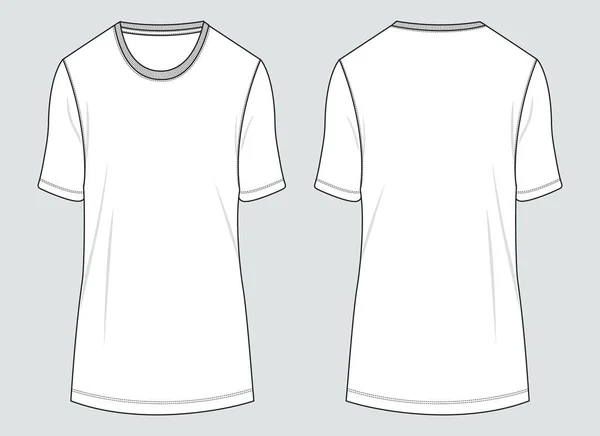 Plantilla Camiseta Para Diseño Ilustración Vectorial — Vector de stock