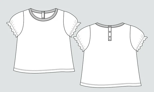 Shirt Mall För Din Design Vektor Illustration — Stock vektor