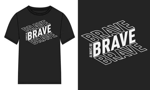 Typografie Shirt Brust Print Design Fertig Zum Drucken Moderne Shirt — Stockvektor