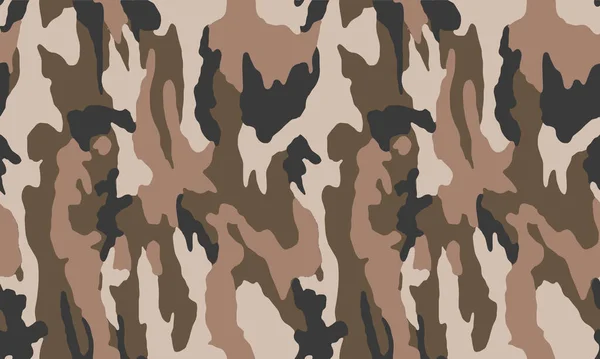 Textur Militär Kamouflage Upprepar Sömlösa Vektormönster För Tyg Bakgrund Tapeter — Stock vektor